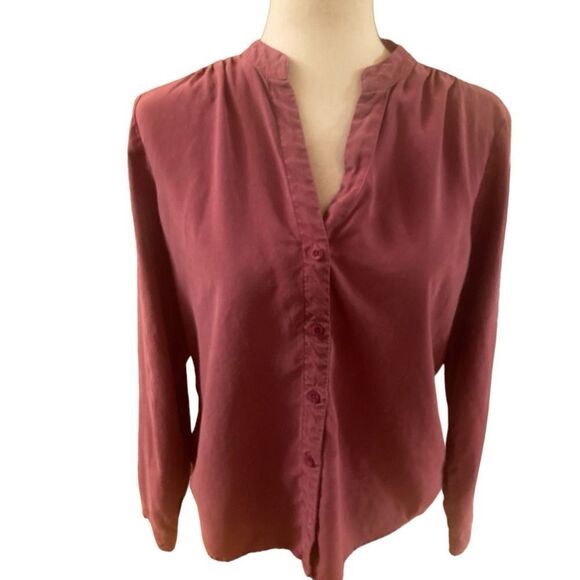 Cloth & Stone Dusty Rose Blouse - Picture 1 of 9